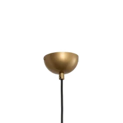 Hængelampe Corner, guldfarvet, 25 x 25 cm, metal, E27