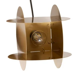 Hængelampe Corner, guldfarvet, 25 x 25 cm, metal, E27