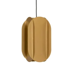 Hængelampe Corner, guldfarvet, højde 35 cm, metal, E27