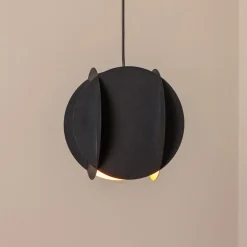 Hængelampe Corner, sort, 25 x 25 cm, metal, E27