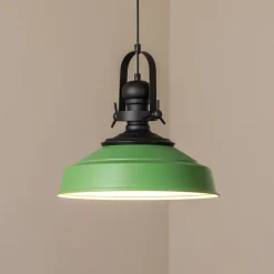 Hængelampe Craft, grøn, metal, Ø 41 cm, E27