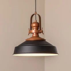 Hængelampe Craft, sort, metal, Ø 41 cm, E27