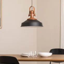 Hængelampe Craft, sort, metal, Ø 41 cm, E27