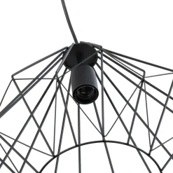 Hængelampe Diamond, sort, metal, Ø 37 cm, E27