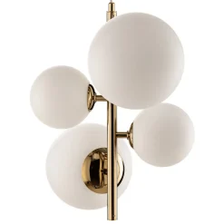 Hængelampe Dione, 4 lyskilder, guld