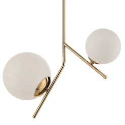 Hængelampe Dione, 2 lyskilder, guld