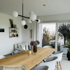 Hængelampe Dione, 4 lyskilder, sort