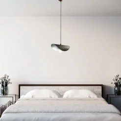 Hængelampe Eger, 1 lyskilde, antikbrun, metal, E27