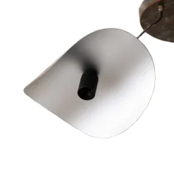 Hængelampe Eger, 3 lyskilder, sort, metal, Ø 50 cm