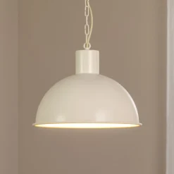 Hængelampe Emoti, beige, 1 lyskilde, Ø 38 cm