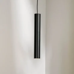 Hængelampe Eye, 1 lyskilde, sort, skærmhøjde 40 cm