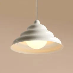 Hængelampe Fala, hvid, Ø 23 cm, glas