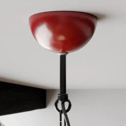 Hængelampe Iron, rød