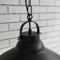 Hængelampe Iron, sort/hvid