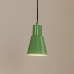 Hængelampe Konikkem, mintgrøn, metal, Ø 14 cm, E27
