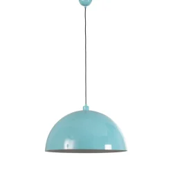 Hængelampe Kure, turkis, metal, Ø 60 cm, E27