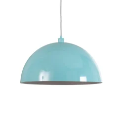 Hængelampe Kure, turkis, metal, Ø 60 cm, E27
