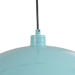 Hængelampe Kure, turkis, metal, Ø 60 cm, E27