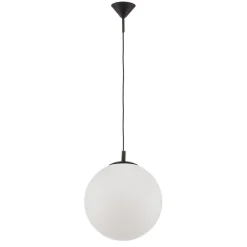 Hængelampe 562, mat glas, kappe/baldakin sort