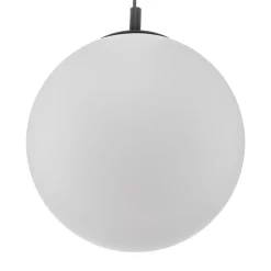 Hængelampe 562, mat glas, kappe/baldakin sort