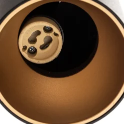 Hængelampe More Tone, sort/guld, 5 lyskilder