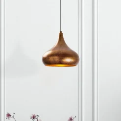 Hængelampe Muba 11550, messing brun, metal, Ø 26 cm