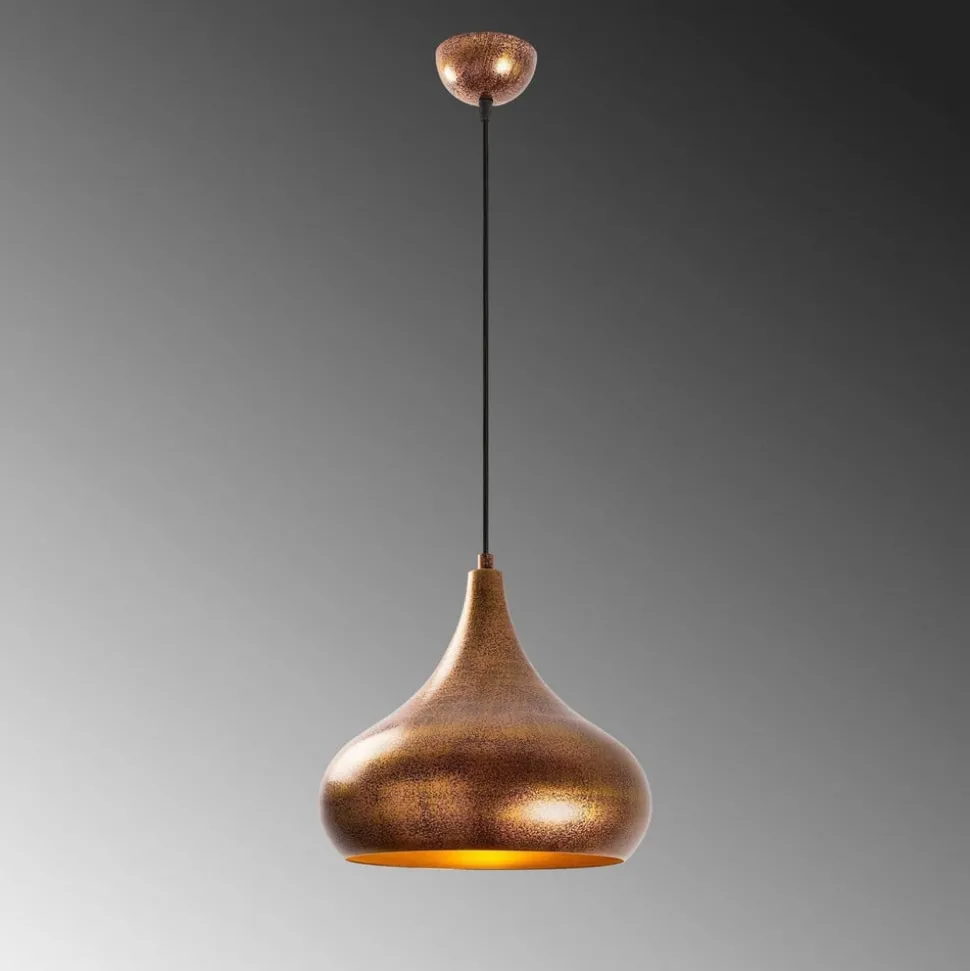 Hængelampe Muba 11550, messing brun, metal, Ø 26 cm