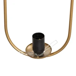 Hængelampe Mudoni, guld/hvid, glas, metal, E27