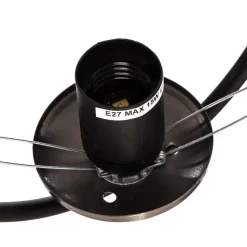 Hængelampe Mudoni MR-937 1 lyskilde sort/opalglas