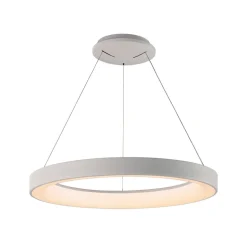 Hængelampe Niseko II, fjernbetjening, Ø 50 cm, hvid