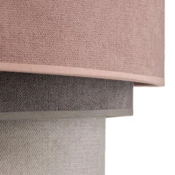 Hængelampe Pastell Trio pink/grå/lysegrå