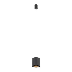 Hængelampe Point Duo, sort/guld, stål, Ø 13 cm, GU10