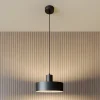Hængelampe Rif i metal, sort, Ø 25 cm