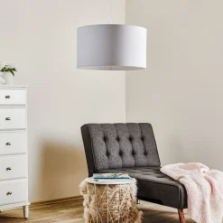 Hængelampe Roller, hvid, Ø 45 cm