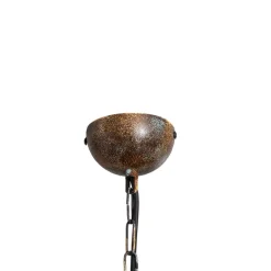 Hængelampe Saglam, 1 lyskilde, antik messing, Ø 30 cm, metal
