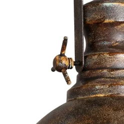 Hængelampe Saglam, 1 lyskilde, antik messing, Ø 30 cm, metal