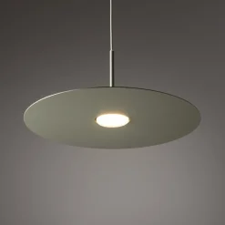 Hængelampe Simone, stål, salviegrøn, Ø 40 cm, GX53