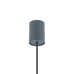 Hængelampe Simone, stål, umbrablå, Ø 40 cm, GX53