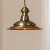 Hængelampe Sivani MR-637, antik guld, metal, Ø 39 cm