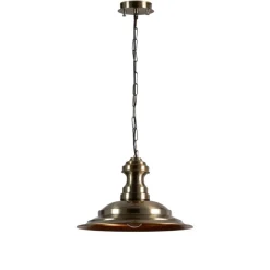Hængelampe Sivani MR-637, antik guld, metal, Ø 39 cm