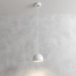 Hængelampe Sool, hvid, Ø 15 cm, metal