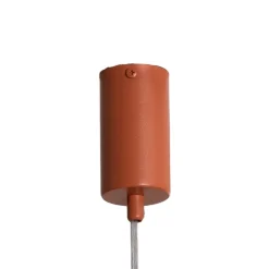 Hængelampe Sopel 1, teglrød, 1 lyskilde, stål, Ø 5 cm