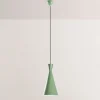 Hængelampe Tom, mintgrøn, metal, Ø 19 cm, E27