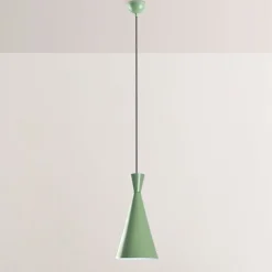 Hængelampe Tom, mintgrøn, metal, Ø 19 cm, E27