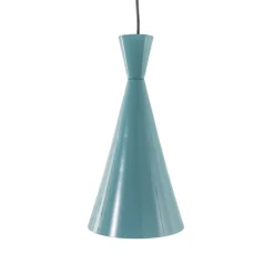 Hængelampe Tom, turkis, metal, Ø 19 cm, E27