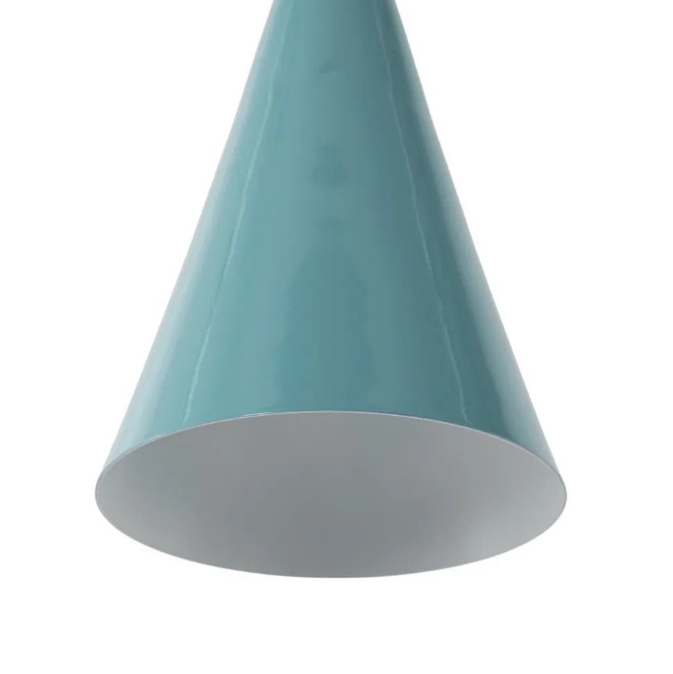 Hængelampe Tom, turkis, metal, Ø 19 cm, E27