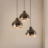 Hængelampe Yildo 6871 3 lyskilder rondel sort/kobber