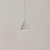 Hængelampe ZENITH, lysegrå, Ø 11 cm, metal, GU10