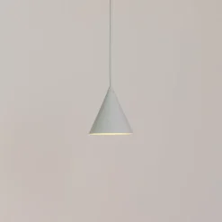 Hængelampe ZENITH, lysegrå, Ø 11 cm, metal, GU10