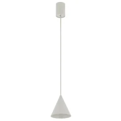 Hængelampe ZENITH, lysegrå, Ø 11 cm, metal, GU10
